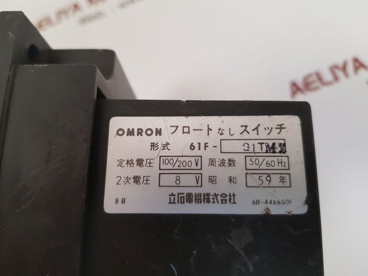 Omron 61f-g1t-mx floatless level switch with 61f-11 relay unit 50/60hz