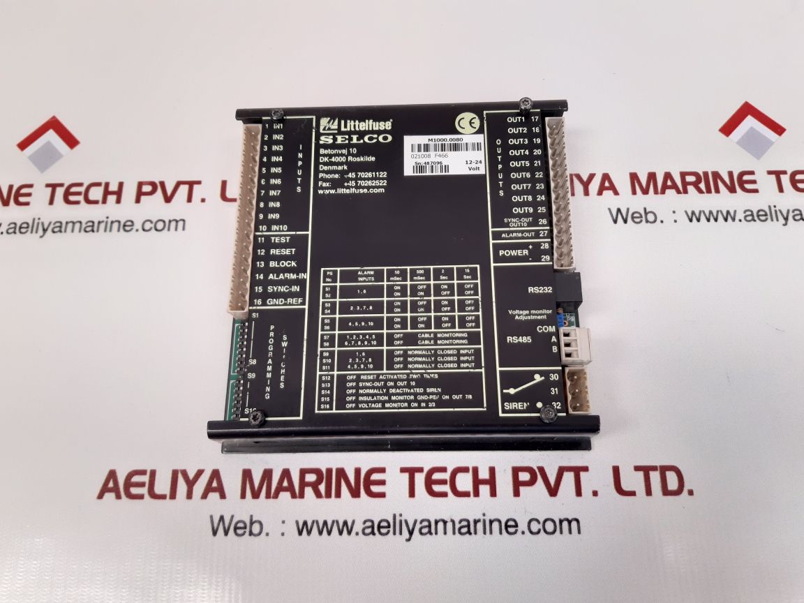 Selco/littelfuse m1000.0080 alarm panel