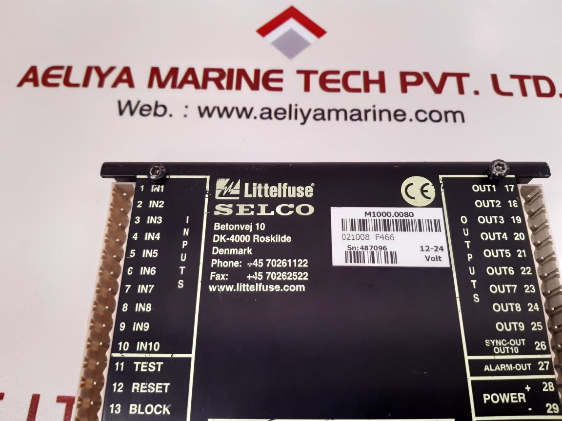 Selco/littelfuse m1000.0080 alarm panel