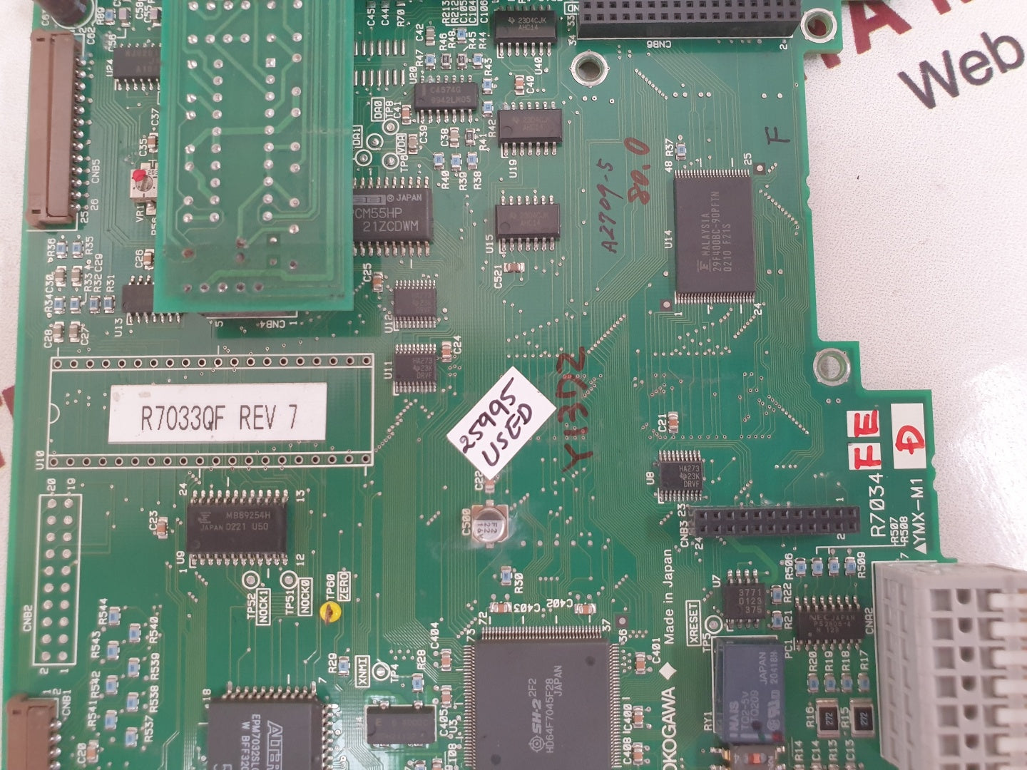 Yokogawa ymx-m1 r7034v r7033qf rev 7 circuit board 