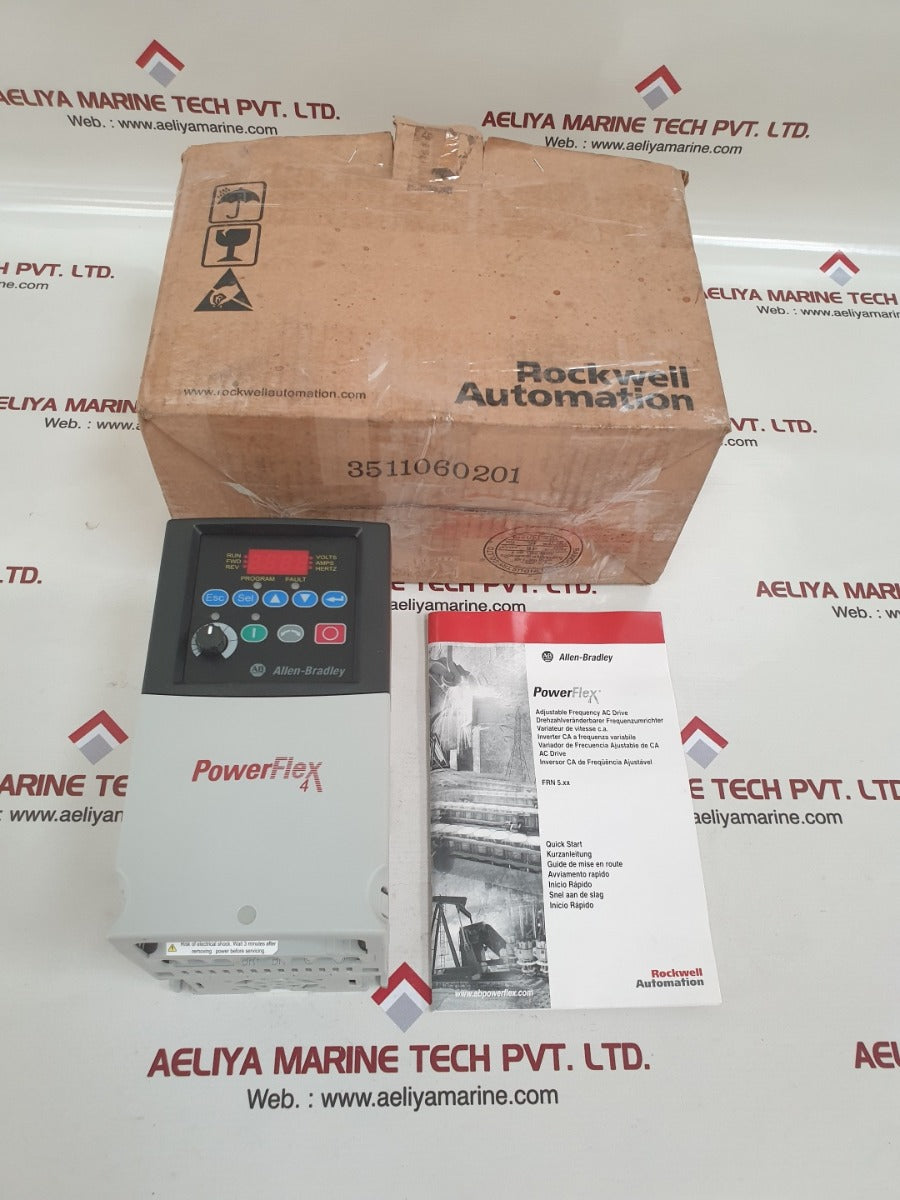 Allen-bradley flex 4 22a-d6p0n104 series a ac drive 2.2kw/3.0hp