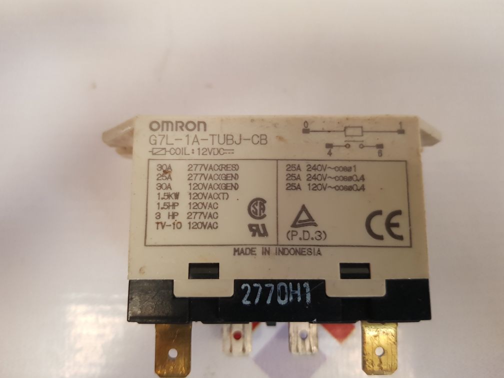 Omron g7l-1a-tubj-cb power relay