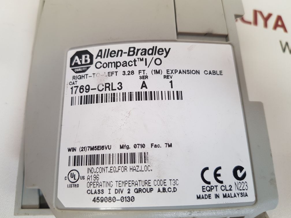 Allen-bradley 1769-crl3 ser: a rev: 1 compact i/o module with expansion cable