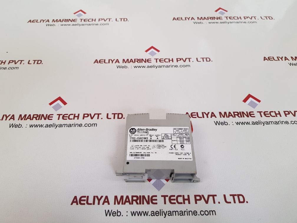 Allen-bradley micrologix 1200 1762-iq8ow6 ser:a rev:a relay output