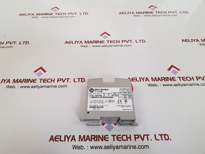 Allen-bradley micrologix 1200 1762-iq8ow6 ser:a rev:a relay output