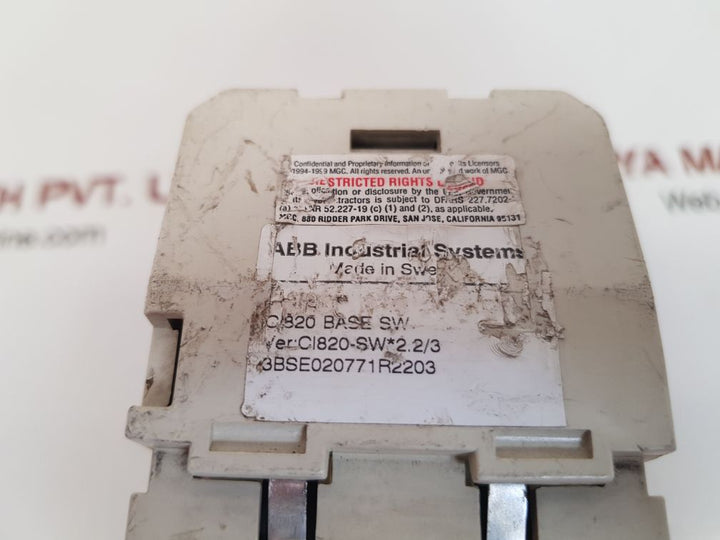 Abb ci820v1 3bse025255r1 redundant communication interface pr: a 