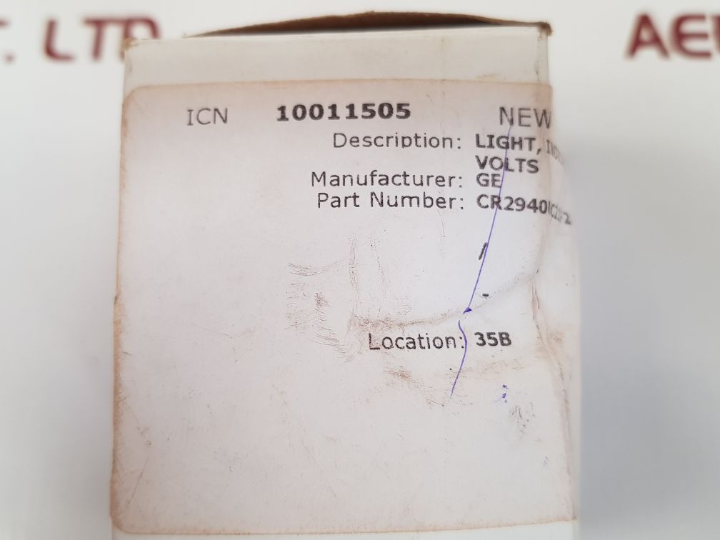 General electric cr2940uc212f2 indicator pilot white light 