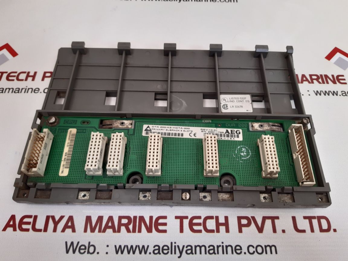Aeg dta 200/as-hdta-200 primary subrack 5 slots dua 200