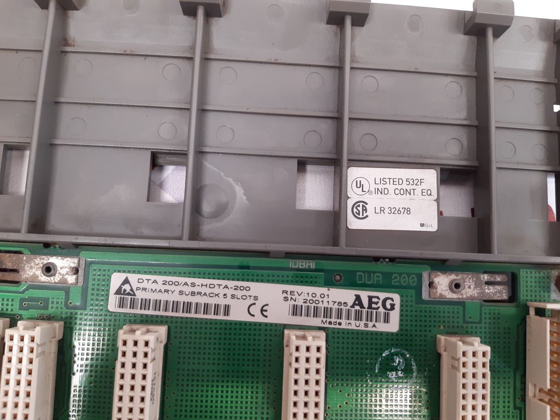 Aeg dta 200/as-hdta-200 primary subrack 5 slots dua 200
