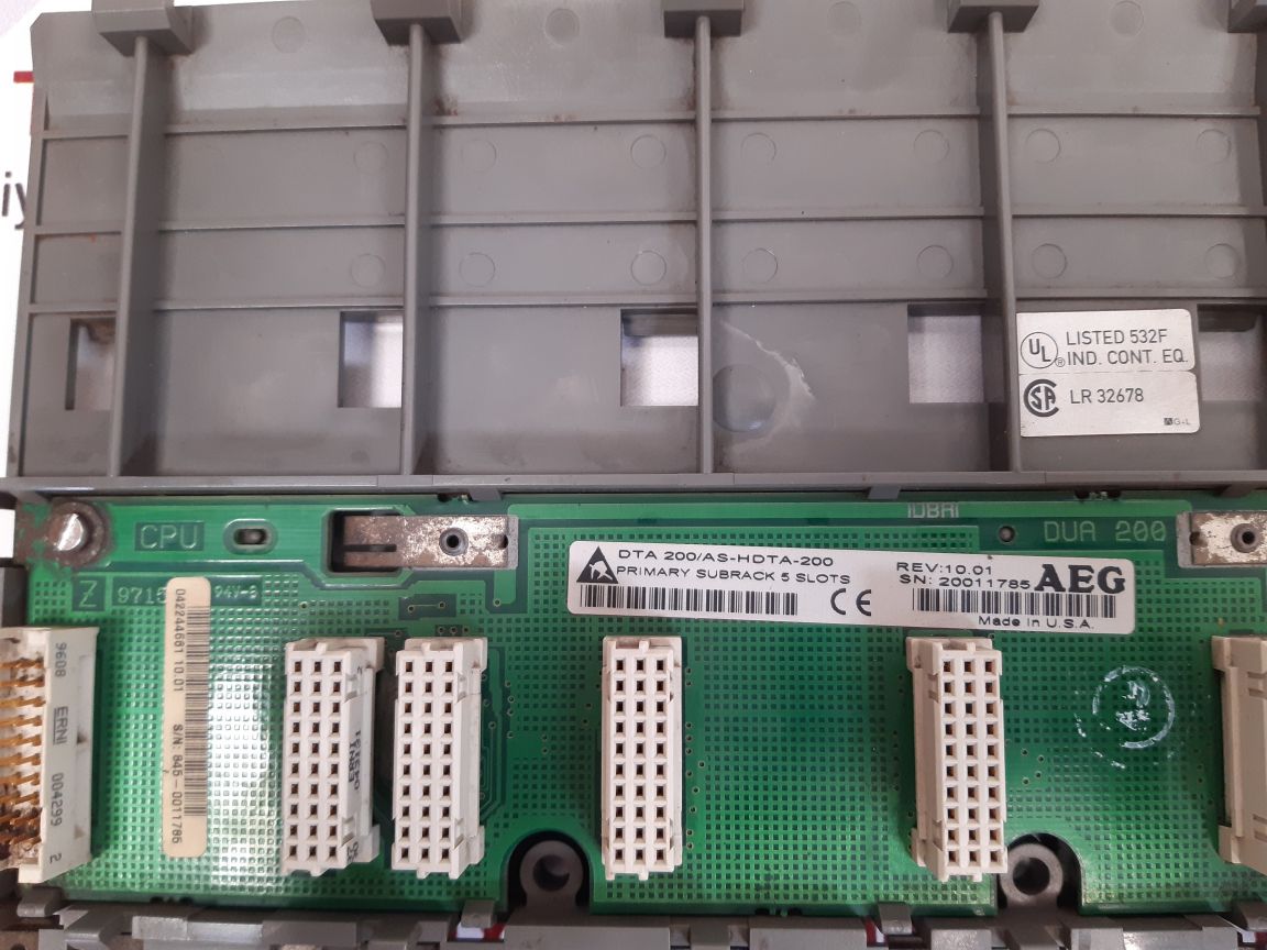 Aeg dta 200/as-hdta-200 primary subrack 5 slots dua 200