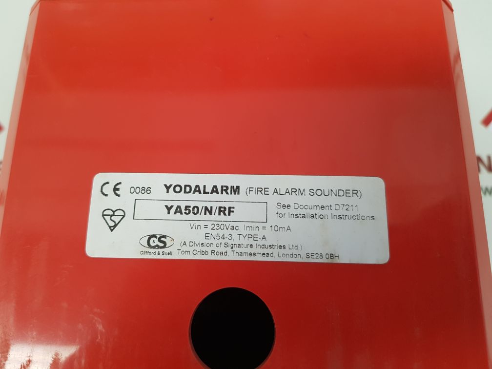 Clifford & snell ya50/n/rf fire alarm sounder