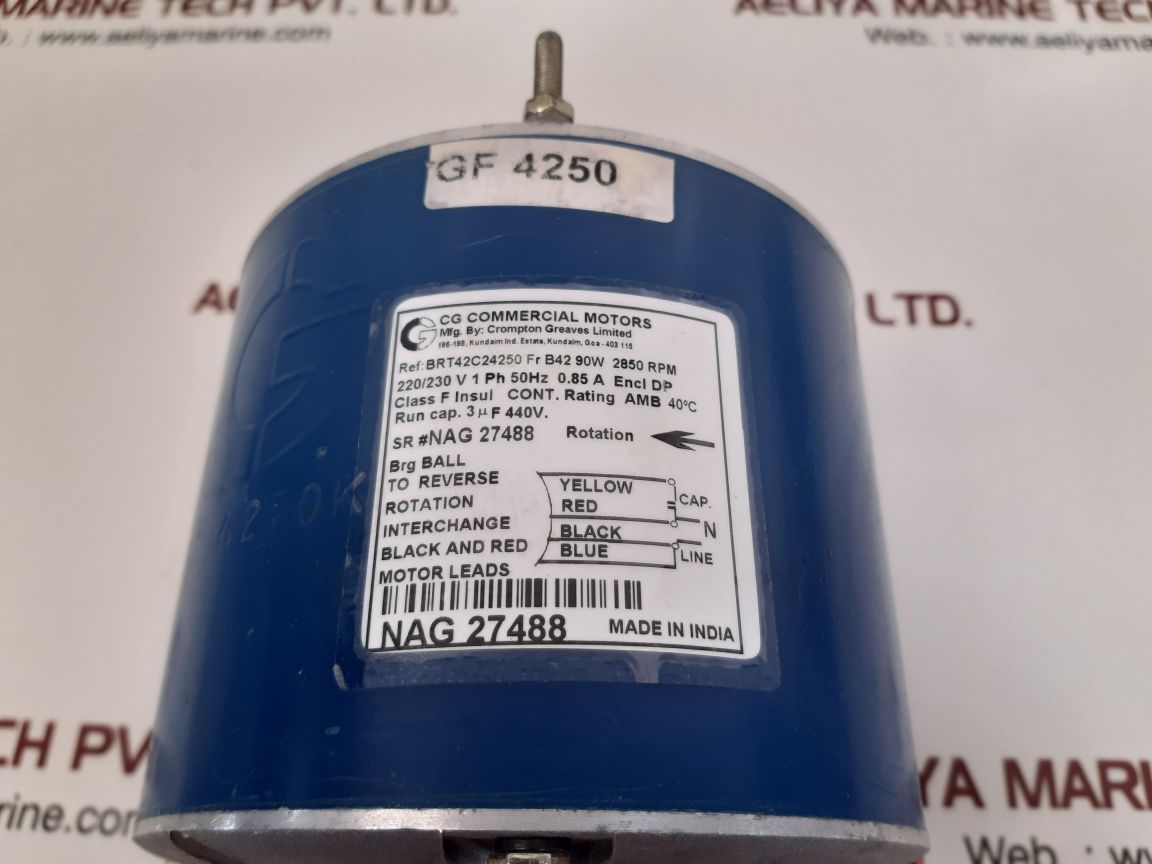 Cg commercial motors brt42c24250 fr b42 90w 2850 rpm