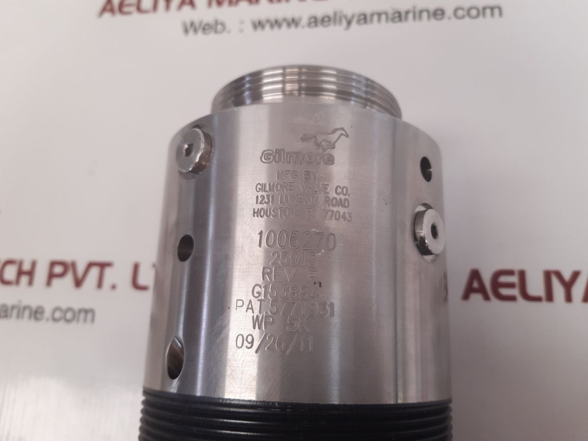 Gilmore valve 1006270 25919 rev. f