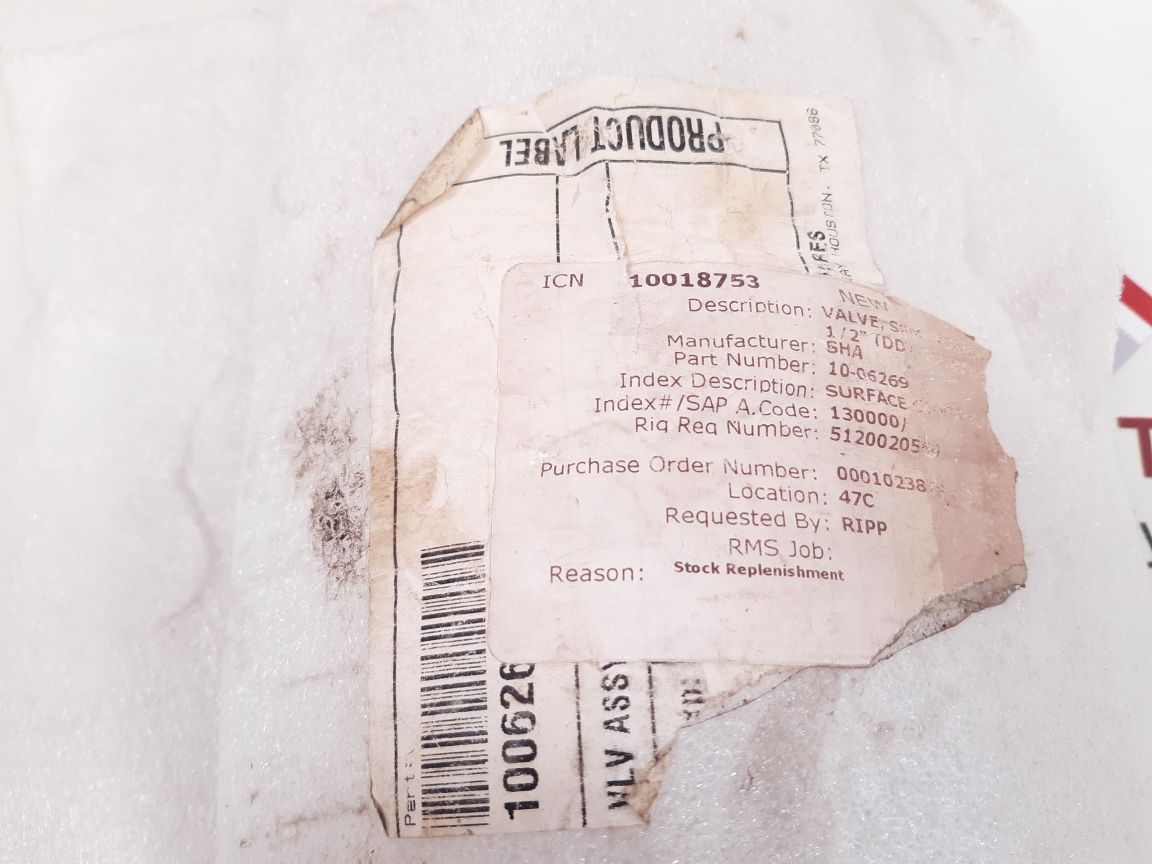 Gilmore valve 1006270 25919 rev. f