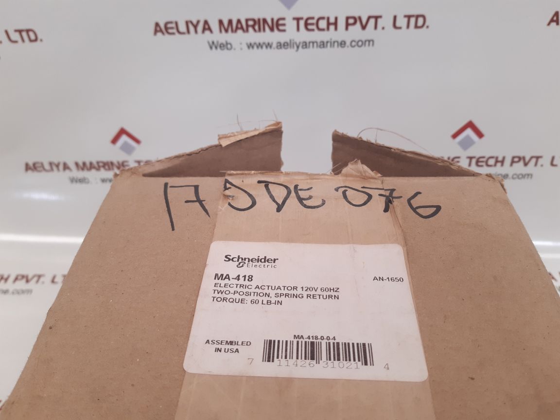 Schneider electric ma-418-0-0-4 electric actuator 