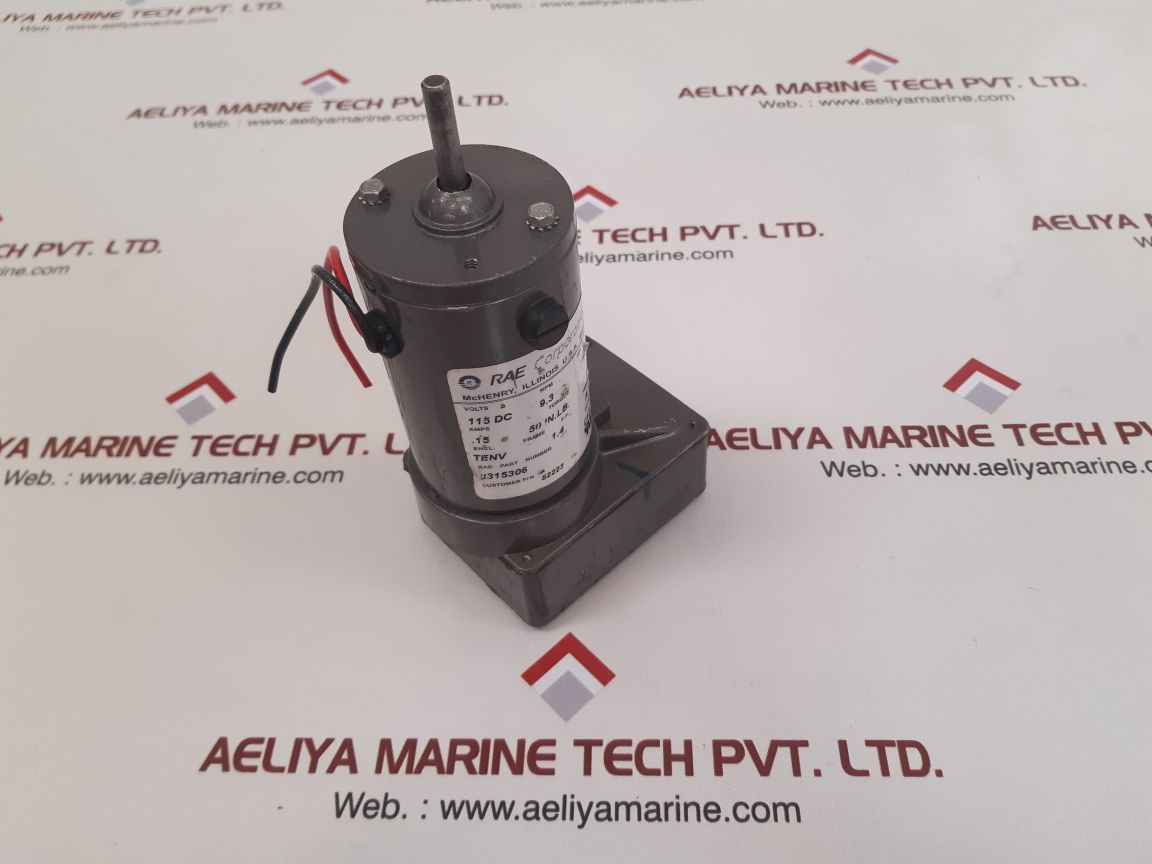 Rae corporation 2315306 rpm motor 52223