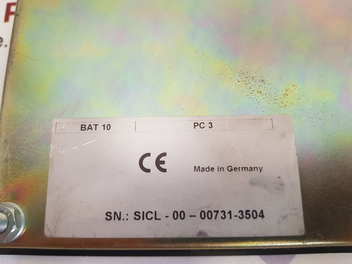 Weiss pc3 bat 10 operator panel