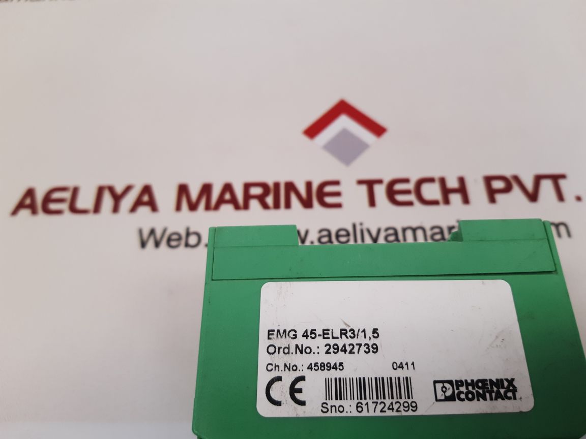 Phoenix contact emg 45-elr3/1,5 relay