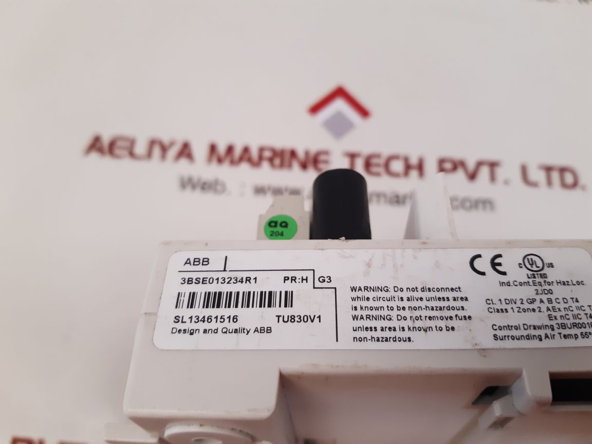 Abb tu830v1 extended module termination unit 3bse013234r1 55'c