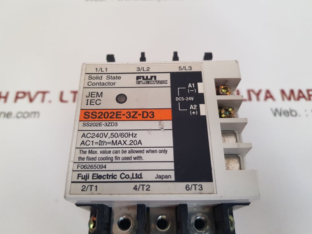 Fuji electric ss202e-3zd3 solid state contactor