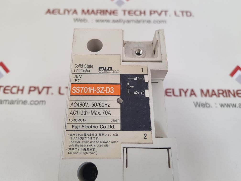 Fuji electric ss701h-3z-d3 solid state contactor