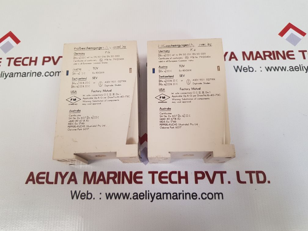 Pepperl+fuchs we77/ex1 isolation amplifier switch 01544s