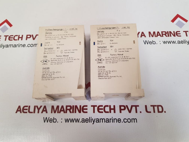 Pepperl+fuchs we77/ex1 isolation amplifier switch 01544s