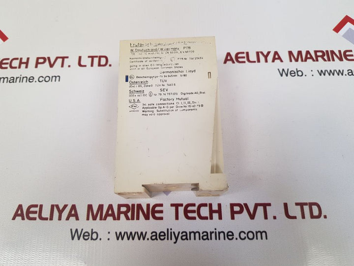 Pepperl+fuchs we77/ex1 isolation amplifier switch 01666s