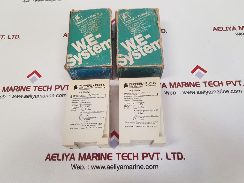 Pepperl+fuchs we77/ex1 switching amplifier 01544s