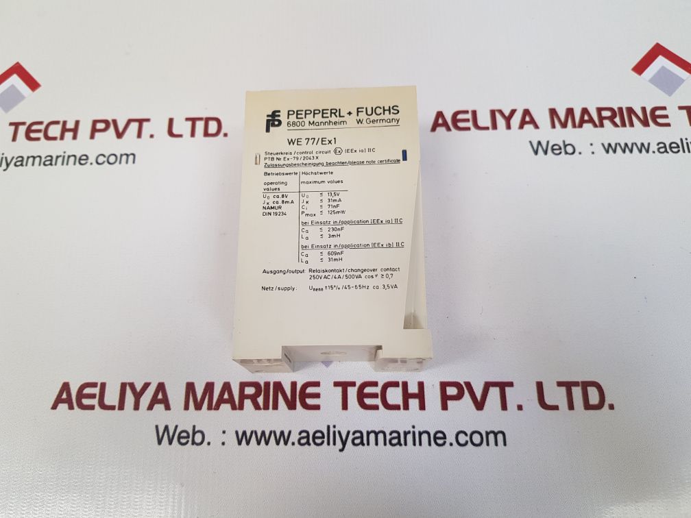 Pepperl+fuchs we77/ex1 switching amplifier 01544s