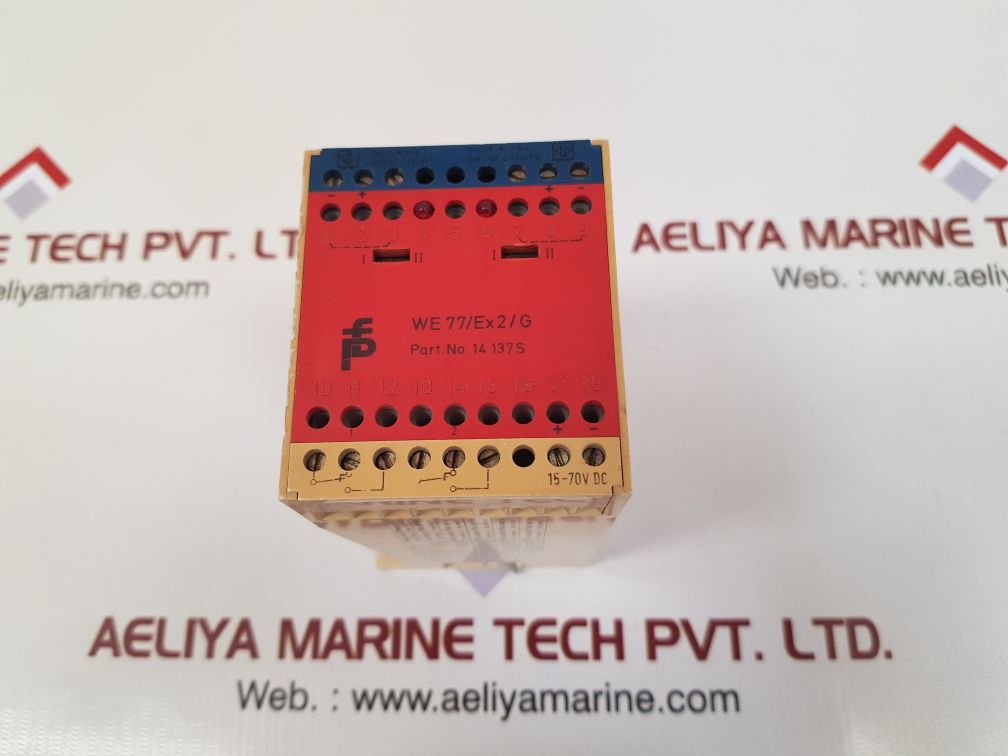 Pepperl+fuchs we77/ex2/g safety relay 14137s