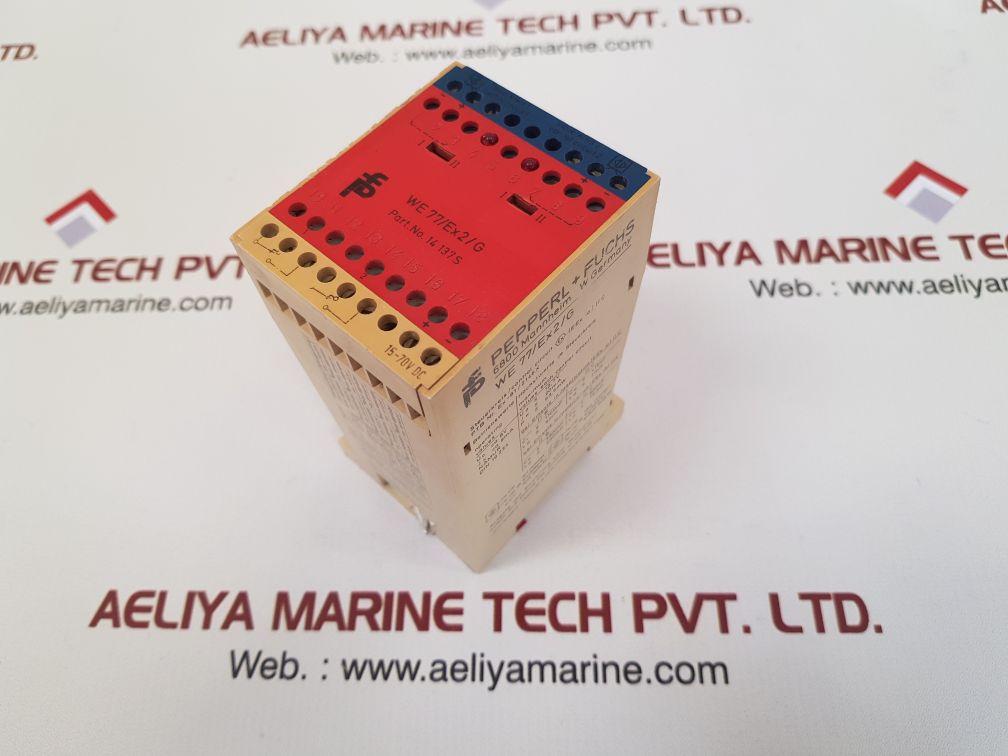 Pepperl+fuchs we77/ex2/g safety relay 14137s