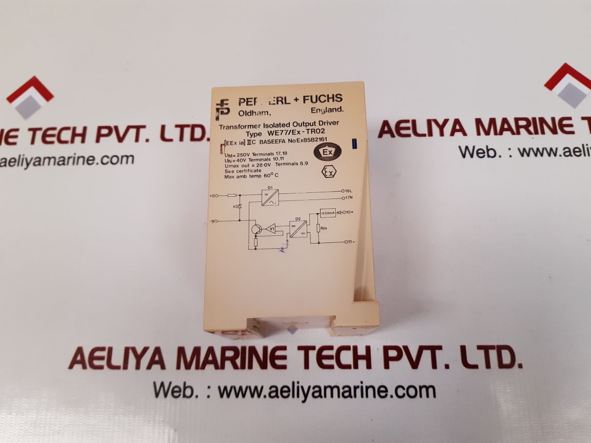Pepperl+fuchs we77/ex-tr02 isolating amplifier relay