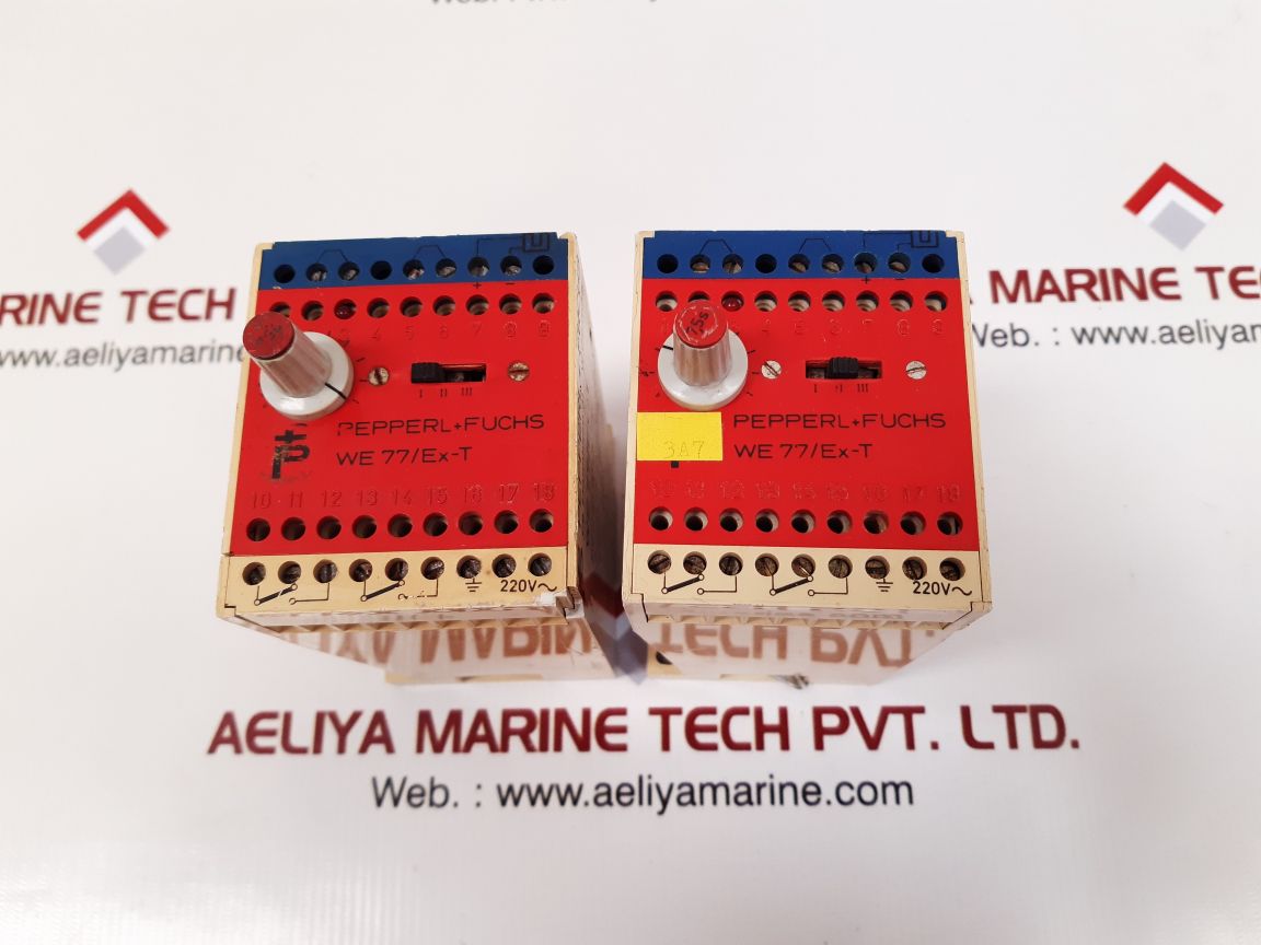 Pepperl+fuchs we77/ex-t safety switch amplifier
