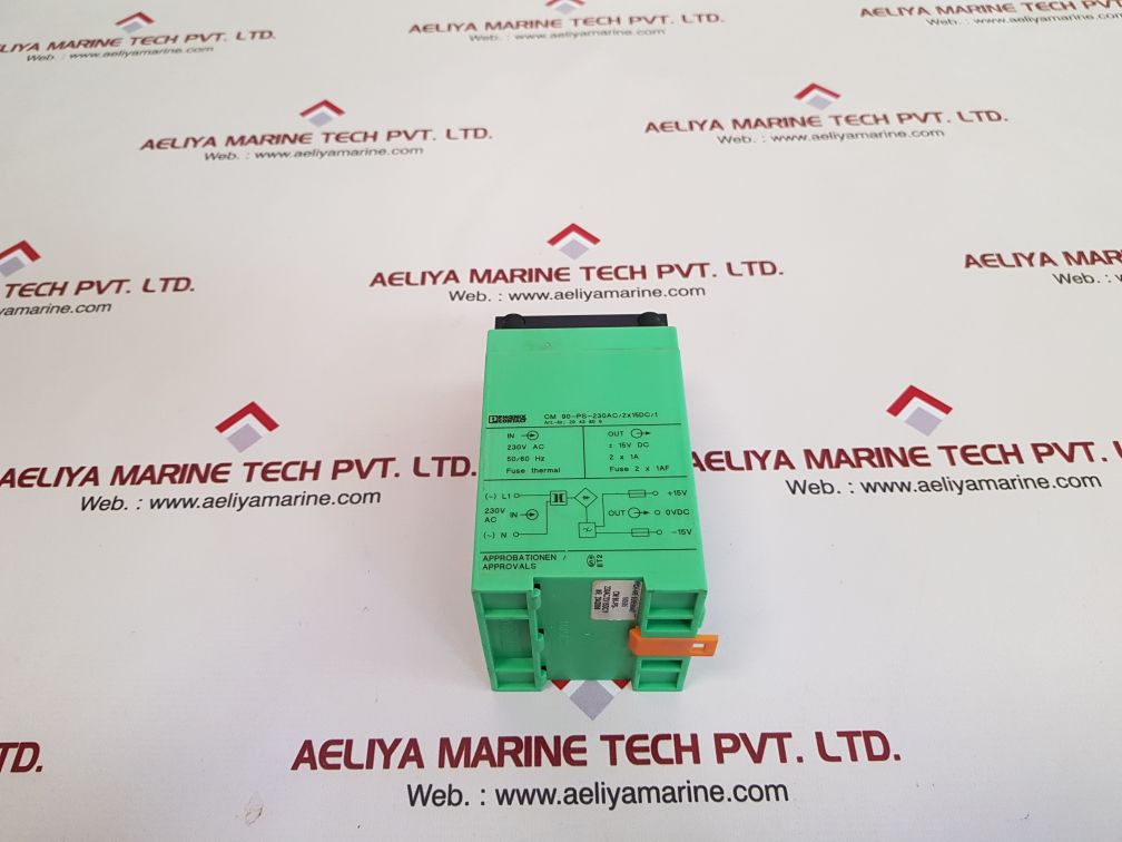 Phoenix contact cm 90-ps-230ac/2x15dc/1 power supply 29 43 80 6