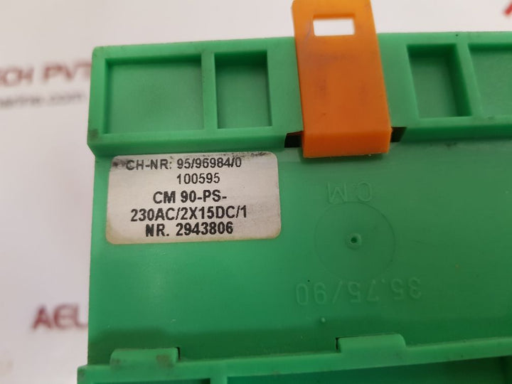 Phoenix contact cm 90-ps-230ac/2x15dc/1 power supply 29 43 80 6