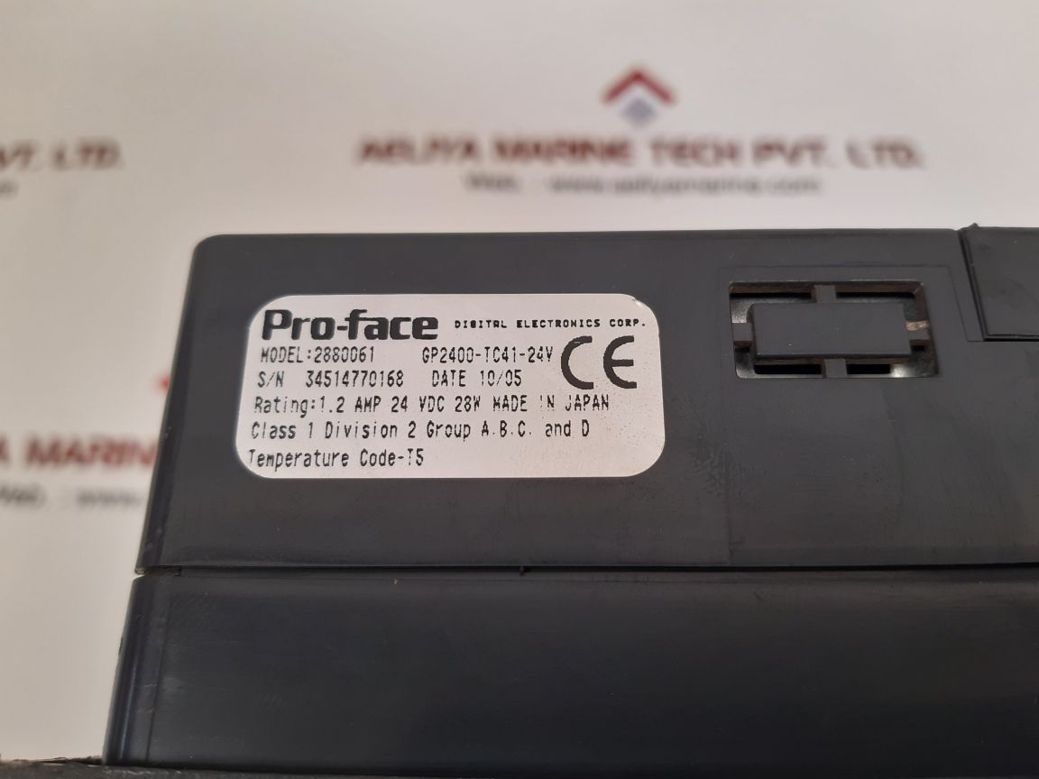 Pro-face 2880061 operator interface panel gp2400-tc41-24v 