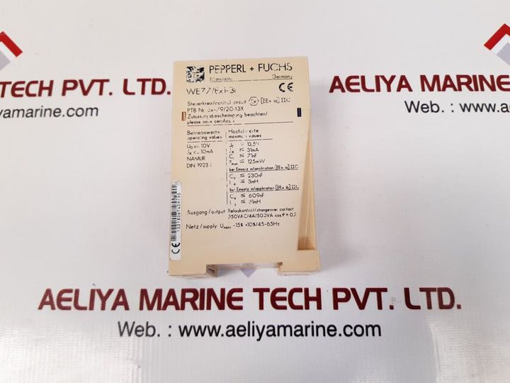 Pepperl+fuchs we77/ex1-bi switching amplifier ex-79/2043x