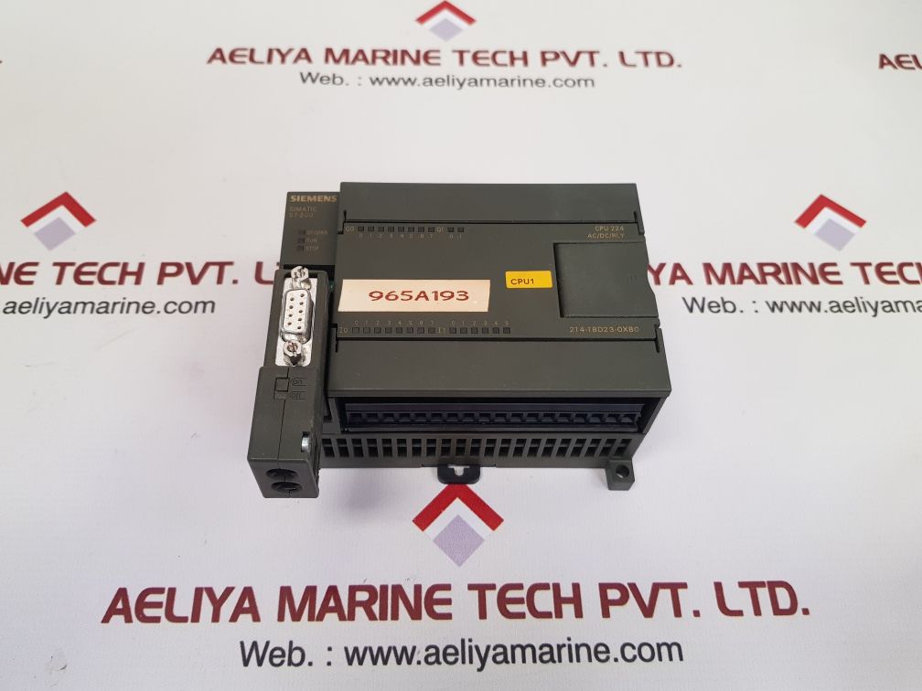 Siemens simatic s7-200 6es7 214-1bd23-0xb0 controller 85-264vac supply 