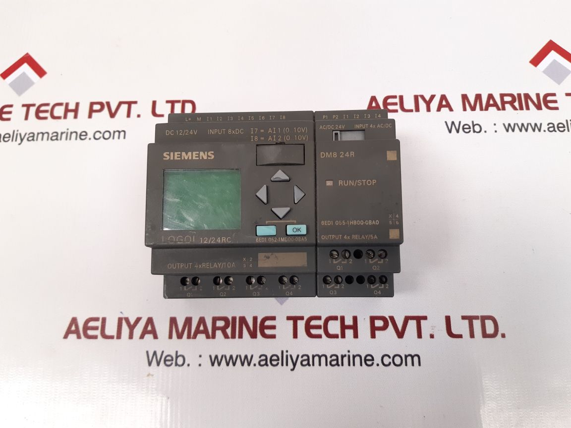 Siemens 6ed1 052-1md00-0ba5 logic module with 6ed1 055-1hb00-0ba0