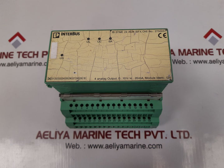 Phoenix contact interbus ib stme 24 ao4/sf4