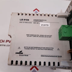 Ceag cooper lb 3101 input module with lb 9104 power supply