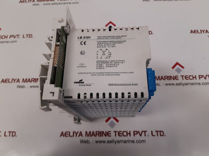 Ceag cooper lb 3101 input module with lb 9104 power supply