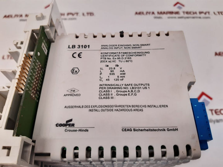 Ceag cooper lb 3101 input module with lb 9104 power supply