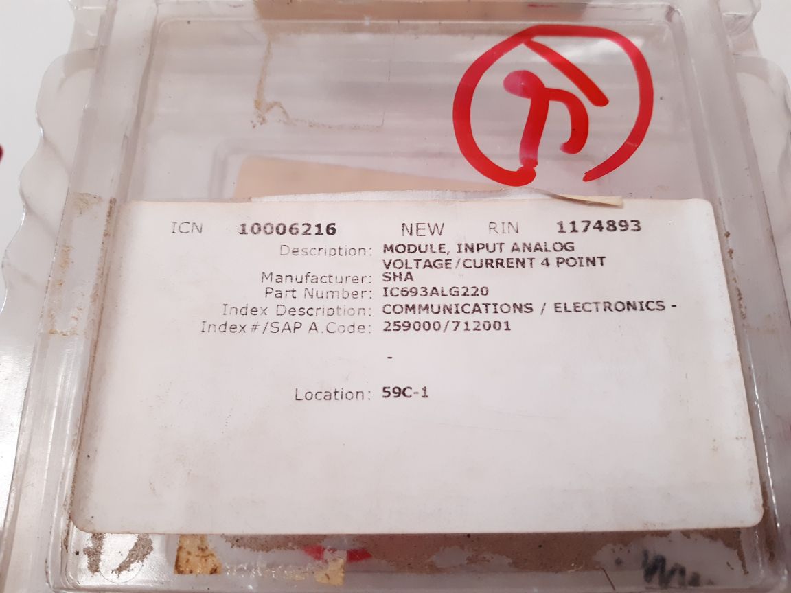 Ge fanuc ic693alg220f input analog module 4pt voltage