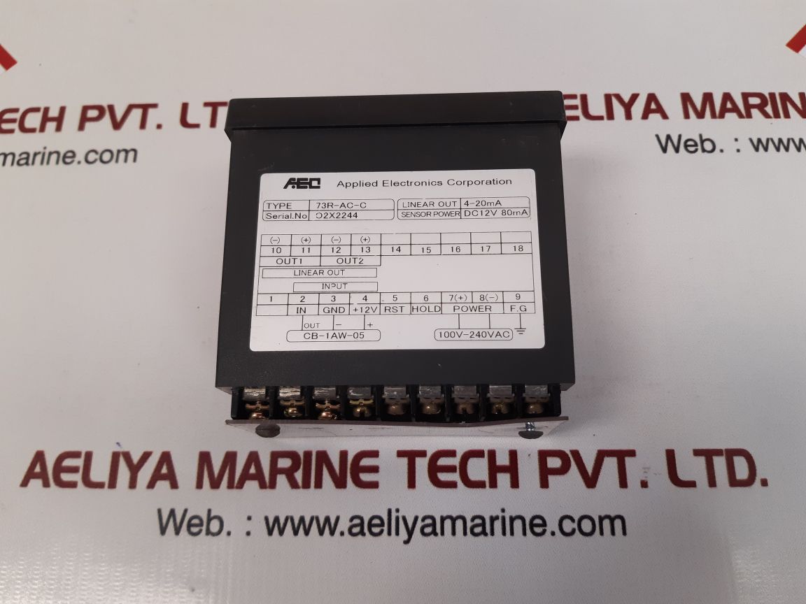 Applied electronics/Met 73r-ac-c rpm meter