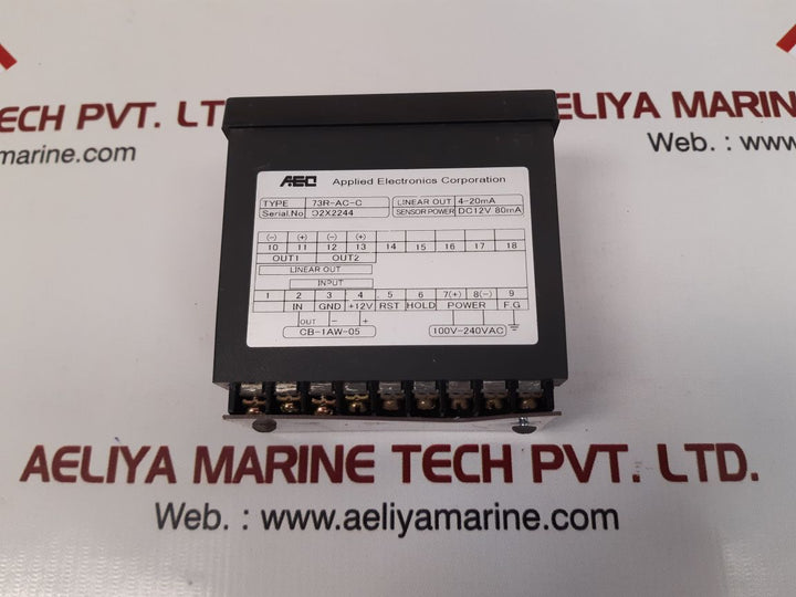 Applied electronics/Met 73r-ac-c rpm meter