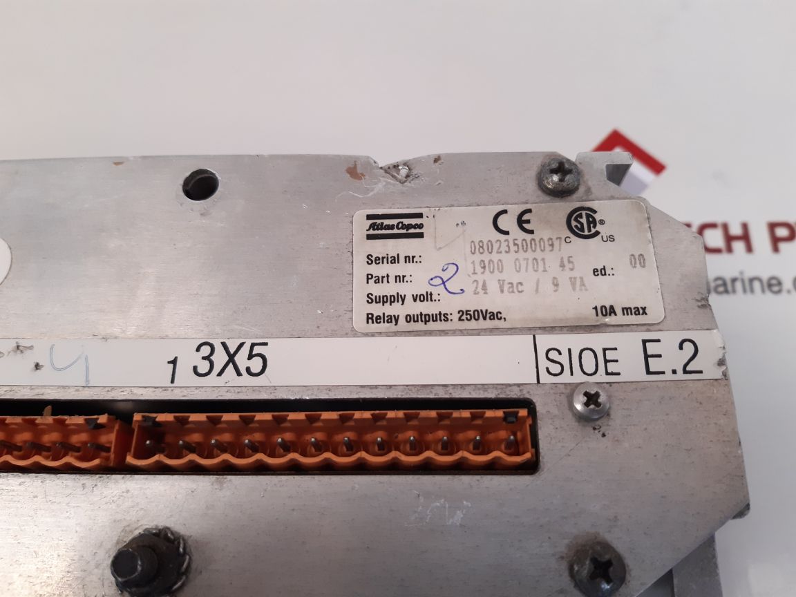 Atlas copco 1900070145 i/o module 24 vac / 9va