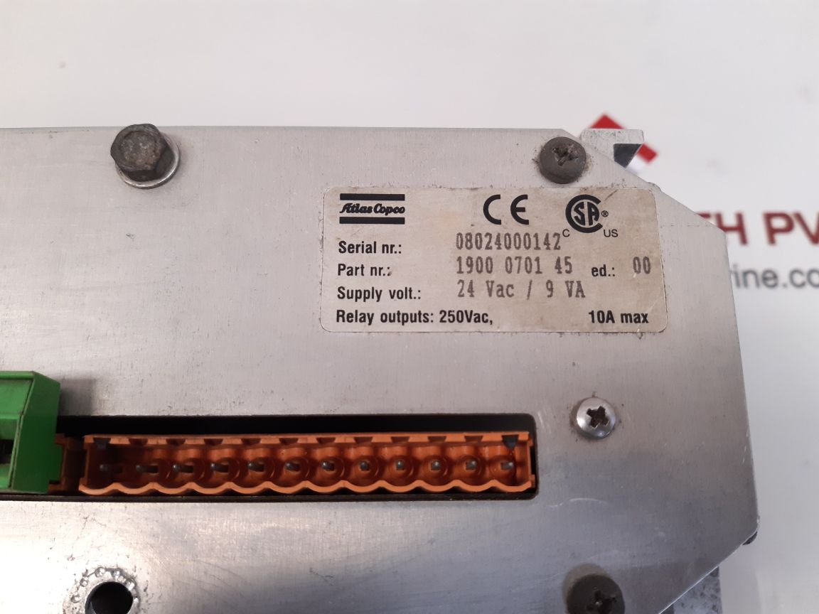 Atlas copco 1900070145 i/o module ed: 00