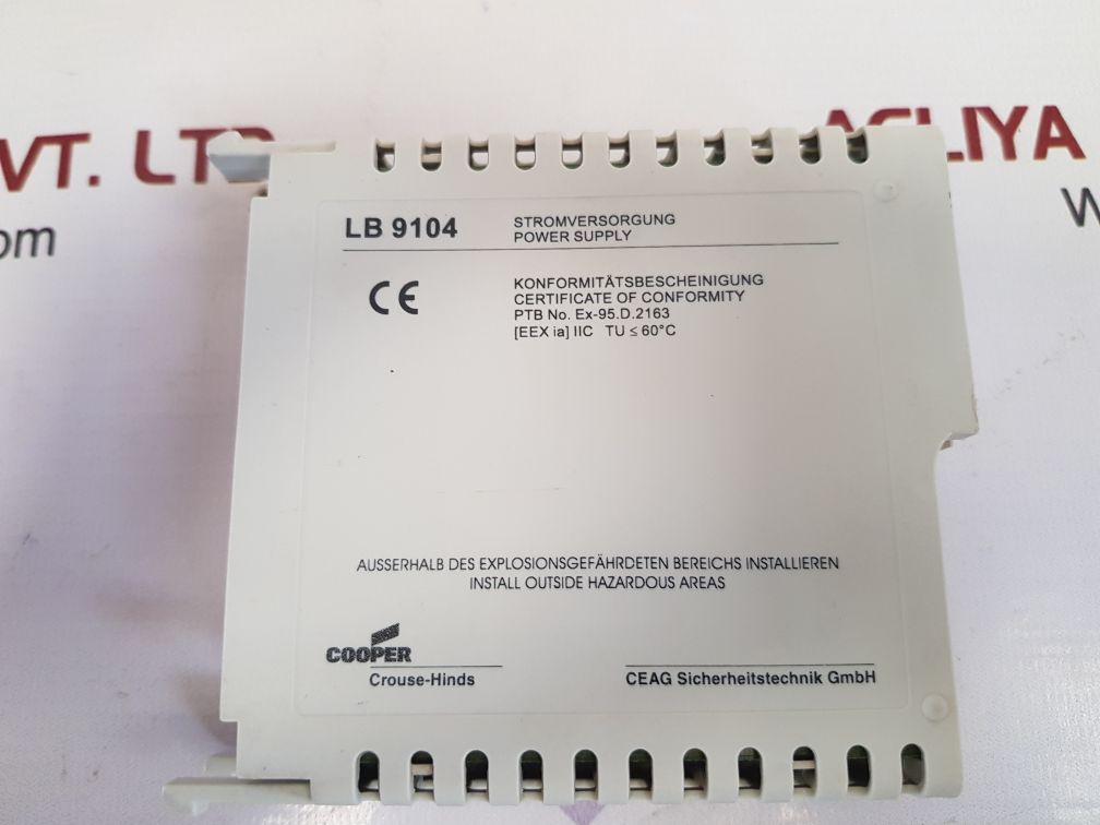 Ceag cooper crouse-hinds lb 9104 power supply ghg 127 0000 a 9104